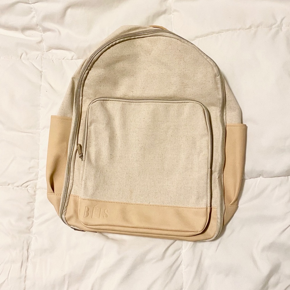 BEIS beige backpack